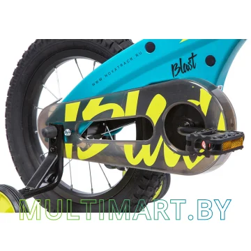 Детский велосипед Novatrack Blast 145MBLAST.TQ9 (голубой/желтый, 2019) картинка 4